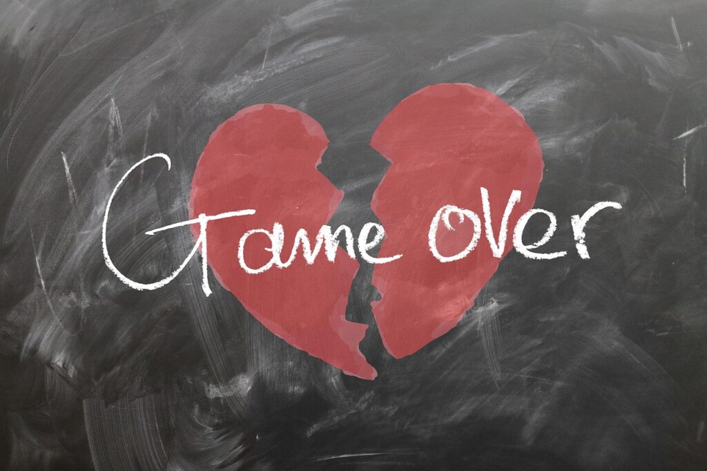ゲームオーバー 縁を切る 失恋